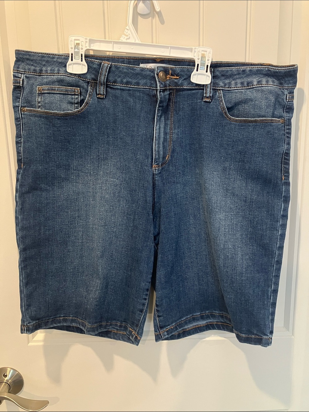 CLEO Denim Jean SHORTS BLUE Sz 14